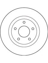 TRW DF4932 Тормозной диск передний