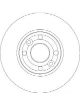 TRW DF4364 Тормозной диск передний