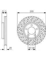BOSCH 0 986 479 A02 Тормозной диск