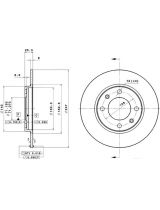 BREMBO 08.9602.10 Тормозной диск
