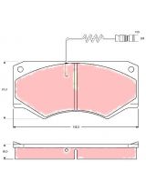 TRW GDB1067 Колодки дисковые передние