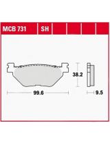TRW MCB731 Колодки дисковые задние