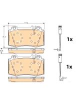 TRW GDB1543 Колодки дисковые передние