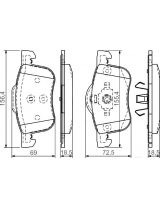 BOSCH 0 986 495 061 Колодки дисковые передние