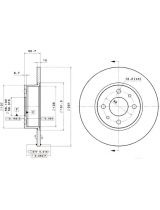 BREMBO 08.3126.14 Тормозной диск задний
