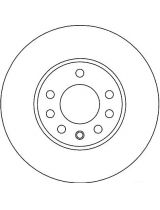 TRW DF4048 Тормозной диск передний