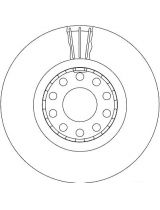 TRW DF4125S Тормозной диск передний