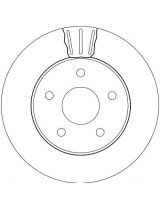 TRW DF4170 Тормозной диск передний