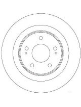 TRW DF6598 Тормозной диск задний