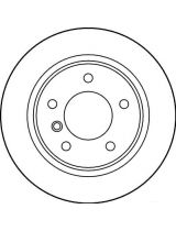 TRW DF1539 Тормозной диск задний