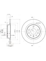BREMBO 08.9511.10 Тормозной диск задний