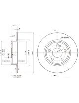 BREMBO 08.B347.41 Тормозной диск с покрытием