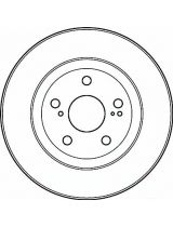 TRW DF4828S Тормозной диск передний