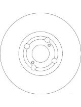 TRW DF4317 Тормозной диск передний