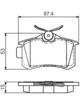 BOSCH 0 986 494 520 Колодки дисковые