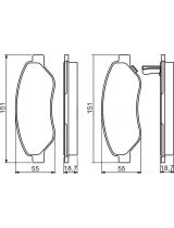 BOSCH 0 986 494 345 Колодки дисковые