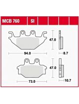 TRW MCB760SI Колодки дисковые