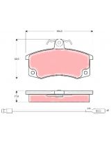 TRW GDB1446 Колодки дисковые передние