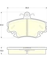 TRW GDB1332 Колодки дисковые