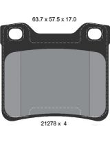 Textar 2127803 Колодки дисковые задние