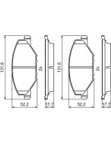 BOSCH 0 986 495 390 Колодки дисковые передние