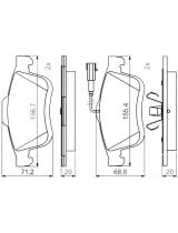 BOSCH 0 986 494 795 Колодки дисковые передние