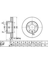 ATE 24.0128-0129.1 Тормозной диск передний