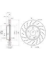 BREMBO 09.B436.51 Тормозной диск передний