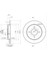 BREMBO 08.4931.24 Тормозной диск задний