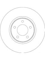 TRW DF4346 Тормозной диск передний