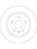 TRW DF6340 Тормозной диск задний