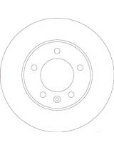 TRW DF6120 Тормозной диск задний