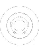 TRW DF6144 Тормозной диск задний
