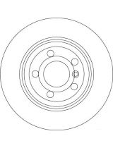 TRW DF4388 Тормозной диск задний