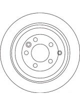 TRW DF4342S Тормозной диск задний