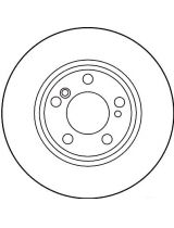 TRW DF2757 Тормозной диск задний