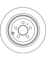 TRW DF2715 Тормозной диск задний