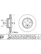 ATE 24.0130-0234.2 Тормозной диск передний (двухсоставной)