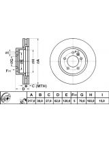 ATE 24.0130-0178.1 Тормозной диск передний