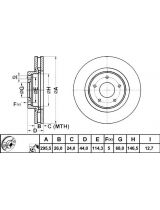 ATE 24.0126-0154.1 Тормозной диск передний
