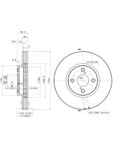 BREMBO 09.9559.11 Тормозной диск передний