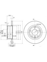 BREMBO 08.5497.10 Тормозной диск передний