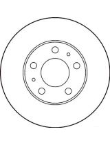 TRW DF2721 Тормозной диск передний