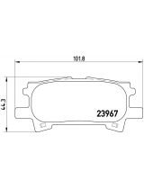 BREMBO P83068 Колодки дисковые задние