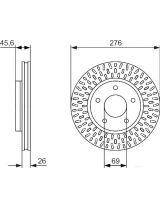 BOSCH 0 986 479 783 Тормозной диск
