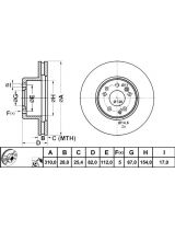 ATE 24.0128-0127.1 Тормозной диск