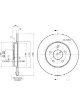 BREMBO 08.9734.10 Тормозной диск