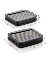 Mann-Filter CUK 18 000-2 Фильтр салонный (рамка)