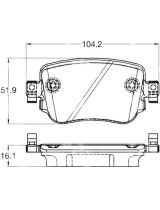 TRW GDB2042 Колодки дисковые задние