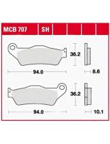 TRW MCB707 Колодки дисковые задние